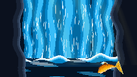 UPROTA Salmón Pixel Art Animado